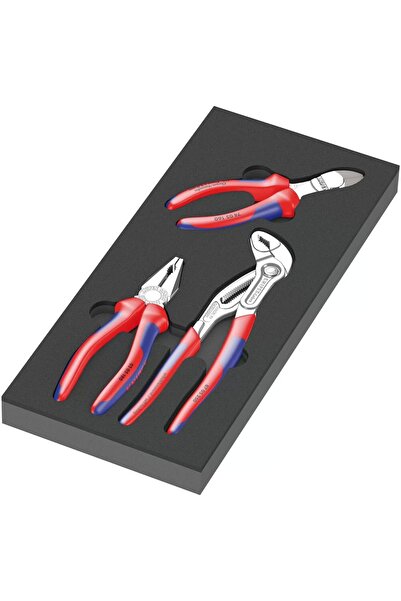wera 9780 Özel Kesim Süngerli KNIPEX Pense Set 1