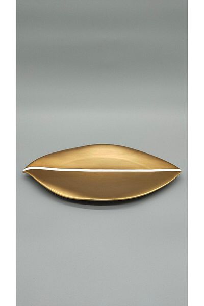 Mikasa Moor Gold Leaf Service Plate 37X19 cm