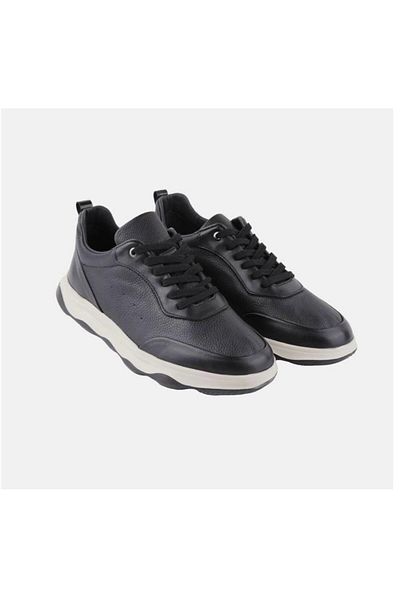 MARCOMEN 20414 Men's Black White Roller Imported Atom Casual Leather Shoes