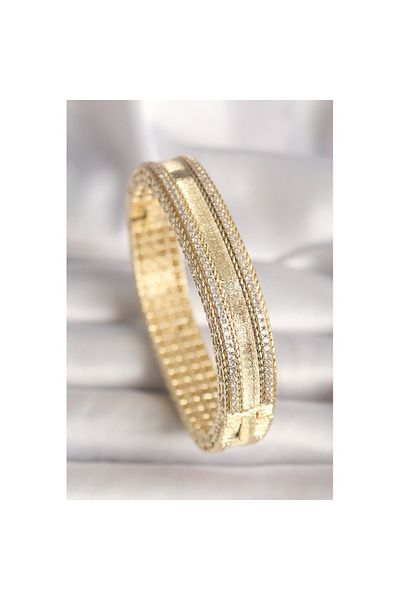 Skygo Brass Gold Color Zirconia Bracelet - Tj-Bb6639