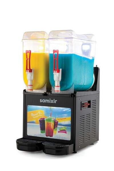 Samixir Slush Twin Allure Meyve Suyu Dispenseri 12+12 Litre