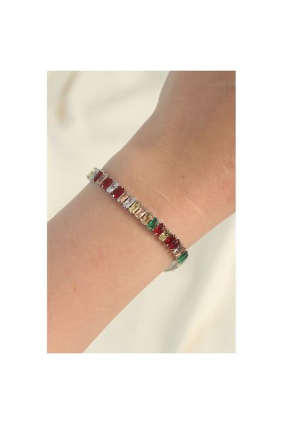 Skygo 316L Steel Silver Color Waterway Designed Bracelet - Tj-Bb6104