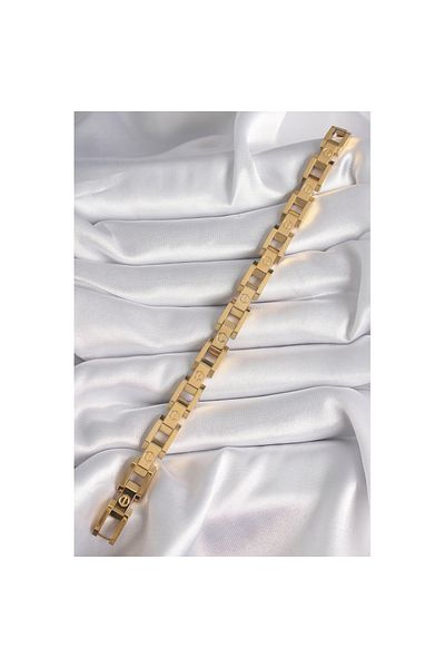 Skygo 316L Steel Gold Color Unisex Bracelet - Tj-Bb6497