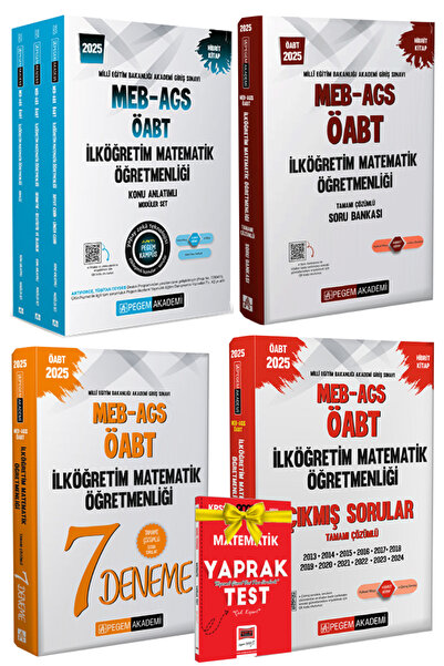 Pegem Akademi Yayıncılık 2026 Pegem AGS ÖABT İlköğretim Matematik Öğretmeliği...