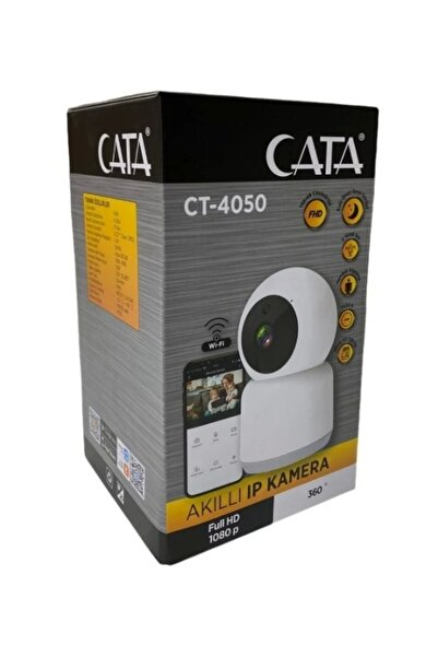 Cata IP Kamera 360 Derece Görüşlü HD Akıllı Takip Ses Kayıt