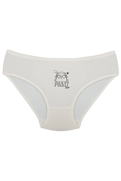 Onurel Pachet de 5 chiloți din lycra cu imprimeu amuzant pentru fete