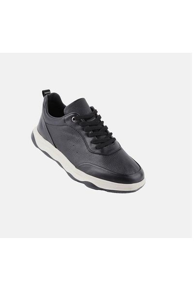 MARCOMEN 20414 Men's Black White Roller Imported Atom Casual Leather Shoes