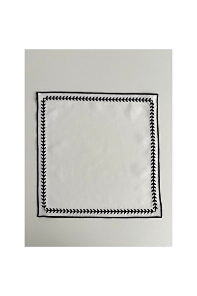 Denef Home Servetel de masă negru din seria Dnf Elegant 1 bucată - brodat cu ...