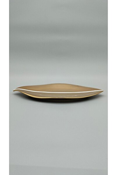 Mikasa Moor GOLD YAPRAK SERVİS TABAĞI 37X19 CM