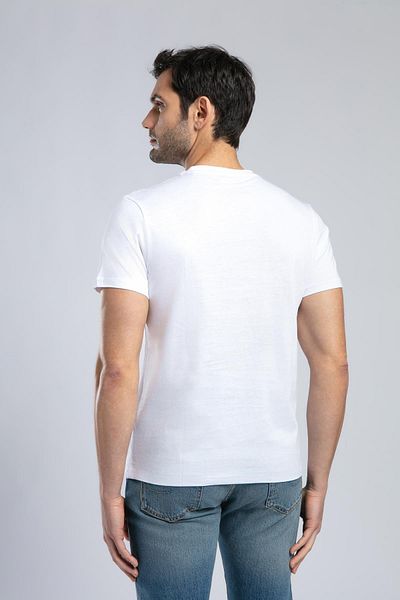 Lee Cooper 252 LCM 242024 تي شيرت برقبة على شكل حرف O للرجال من باتريكو لي كوبر