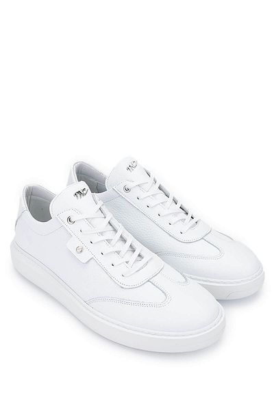 Tamer Tanca Men's Genuine Leather White Sneakers & Sports Shoes