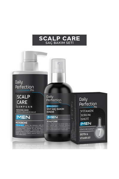 DAILY PERFECTION PRO Scalp Care Saç Bakım Seti Erkeklere Özel