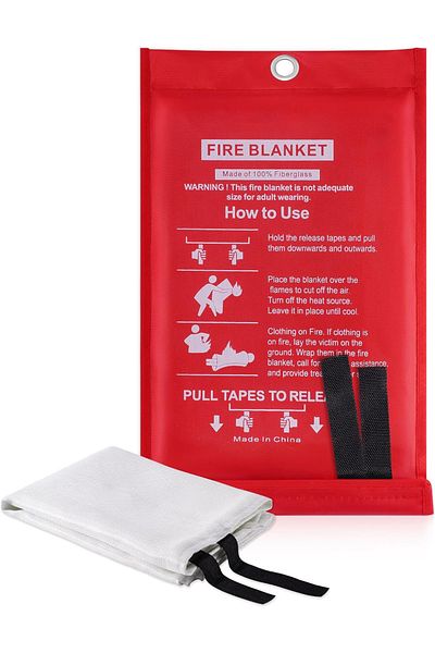 Generic 1 Piece Fire and Safety Blanket 300x300 - Fire Resistant Emergency Safety Blanket