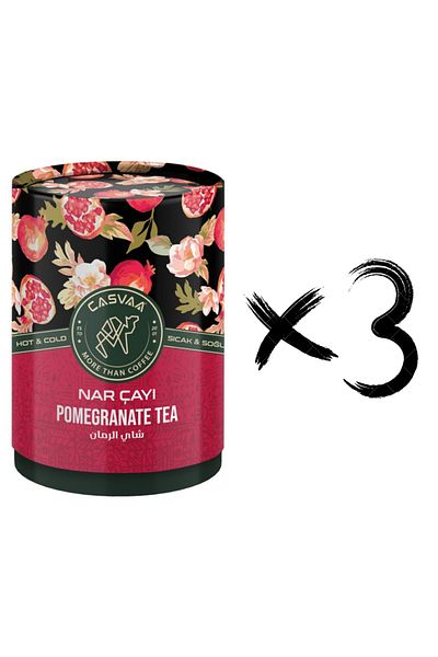 CASVAA COFFE Pomegranate Tea Triple Pack 200Gr X 3 Pieces