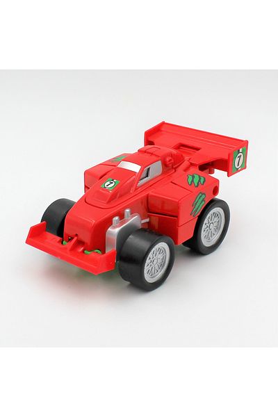 BM GİFT DESİGN Mașinuță convertibilă, tip robot Dino, Deluxbase, culoarea roșu