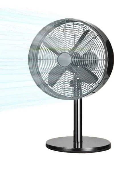 Cady One Table fan with pedestal and 4 high-performance blades, black color