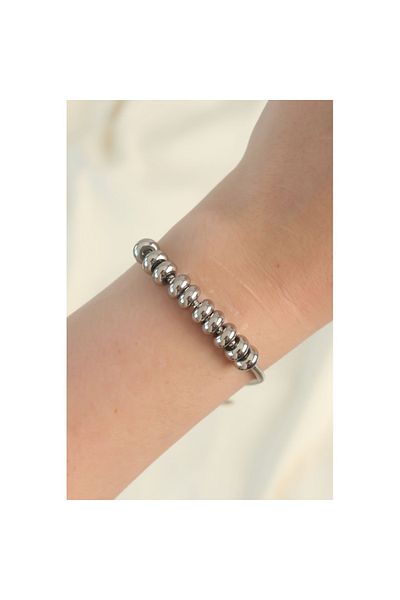 Skygo 316L Steel Silver Color Oval Figured Bracelet - Tj-Bb6097
