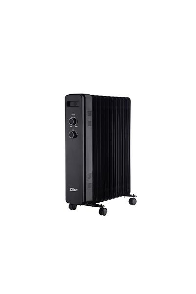 Zilan Zilan ZLN8450 electric heater Black, power 2500W, 11 elements, fall protection