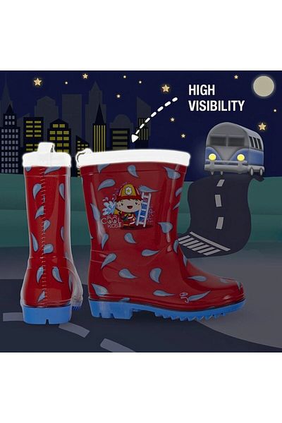 Perletti Rubber boots for boys, Perletti, Firefighter model, Cool Kids collection, 30-31 EU