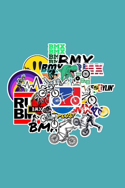 dadi ramba Bmx -Bullet Journal - Agenda - Planner - Notebook - Laptop Sticker Sticker - Sticker Pack