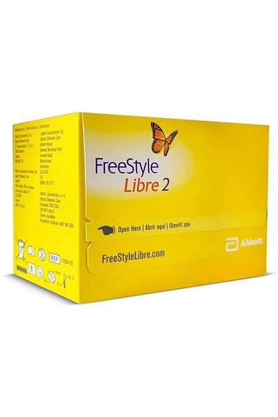 FreeStyle Libre جهاز استشعار الجلوكوز Abbott 2 (عبوة واحدة)