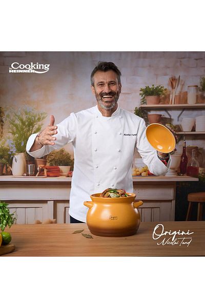 Cooking by Heinner CERAMIC POT WITH LID 6 L, NICOLAI TAND, 19x19.5 cm