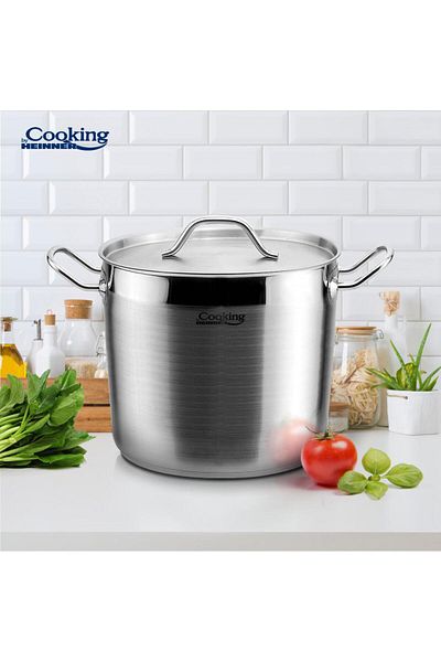 Cooking by Heinner STAINLESS STEEL POT + LID 18 x 15 CM, 3.5 L, MAESTRO