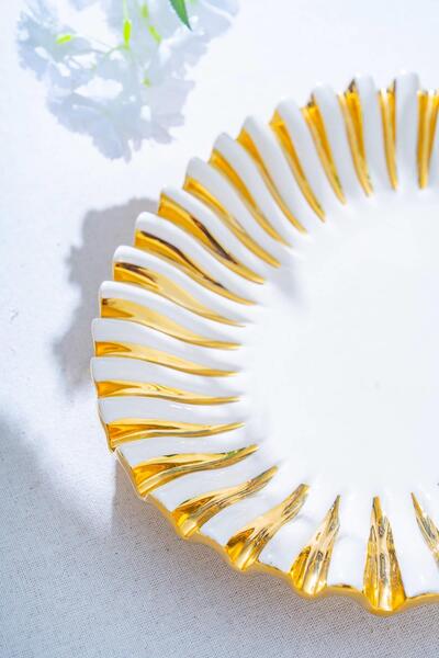 ACAR Alba Dekoratif Oval Sunum Tabak - 38 cm