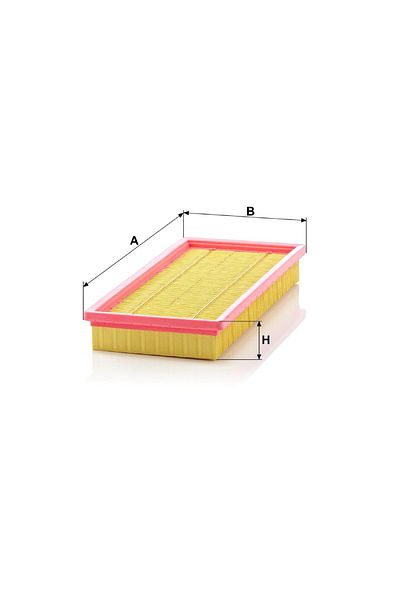 Mann Fılter Air Filter Fiat Punto Ii Hatchback 1.4 09.2003 - 03.2012 1368 Cm3 95 Hp
