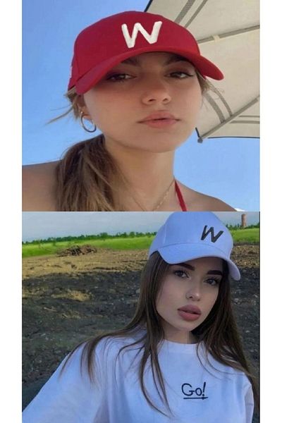 w white stars sports & wear Спортна шапка унисекс, комплект от 2 части с бродирана велкро задна част и регулируема закопчалка