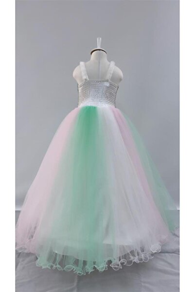 BUTİKHAPPYKİDS Kız Çocuk My Little Pony Kostümü Unicorn Kostüm 3-12 Yaş