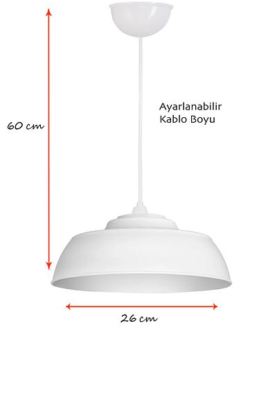 EvLight Oscar White Color Pendant Lamp Chandelier Bedroom Living Room Kitchen Hallway Stylish Lamp