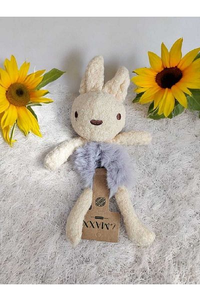 Tiny Girl's Rabbit Detailed Plush Hair Clip Accessory