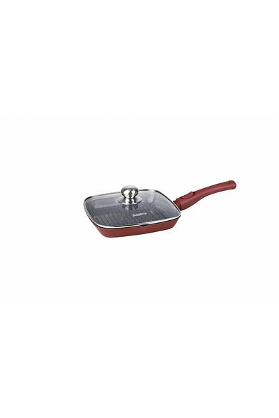 Cooking by Heinner ALUMINUM GRILL PAN + LID 24 x 4 CM, CALABRIA