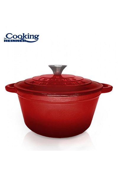 Cooking by Heinner SEMIOALA FONTA+CAPAC 24 x 11,5 CM, 4L, ČERVENÁ LINKA