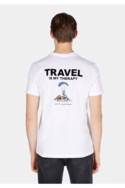 Colin's Regular Fit Round Neck Plain Men's White Short Sleeve T-Shirt