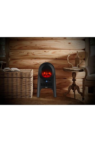 Zilan Ceramic fireplace heater Zilan ZLN5664 Black, with animation, remote control, power 2000W