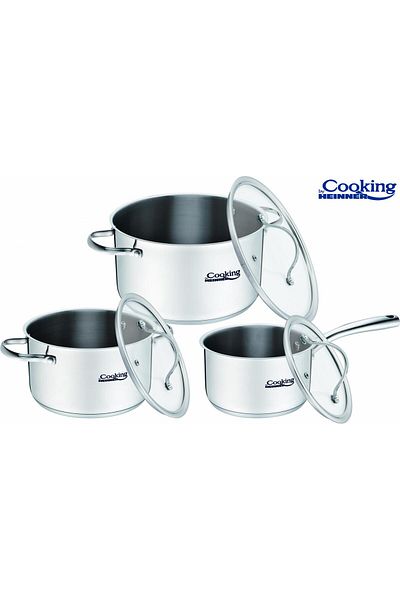 Cooking by Heinner 6 PIECE STAINLESS STEEL COOKING SET, ANNA