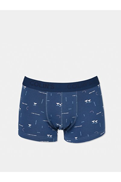 Colin's Ανδρικό μπόξερ με μοντέρνα εφαρμογή Navy Blue