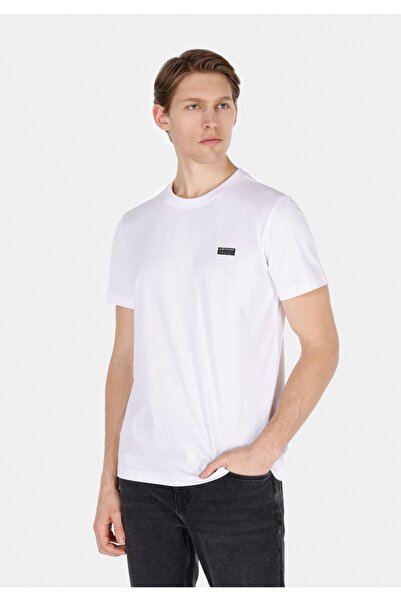Colin's Regular Fit Round Neck Plain Men's White Short Sleeve T-Shirt