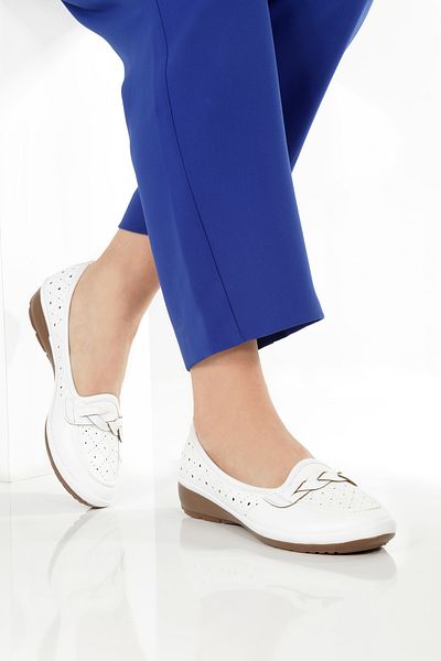 akay ayakkabı Laser, Saddle, Knitted Detailed Wedge Heel Comfort Casual Daily Walking Women's Shoes