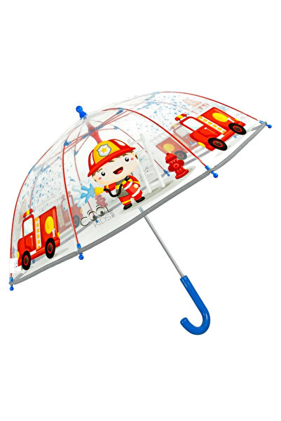 Perletti Umbrelă transparentă Perletti CoolKids Pompier 60cm