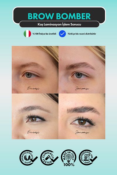 İnLei Italian Brow Bomber Eyebrow Lamination Care 15ml Nourishing Oil for 3 Eyebrows
