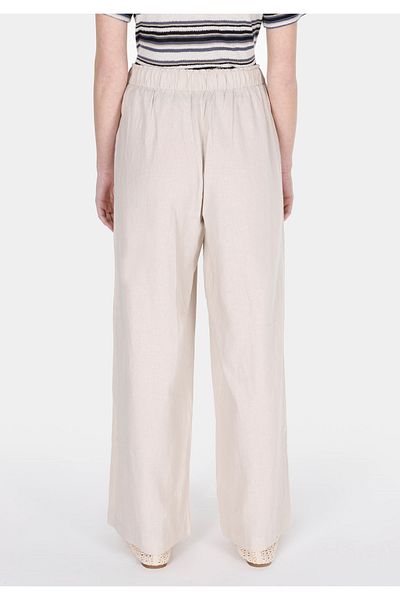 Colin's Pantaloni de damă, bej, cu talie înaltă, cu picioare largi