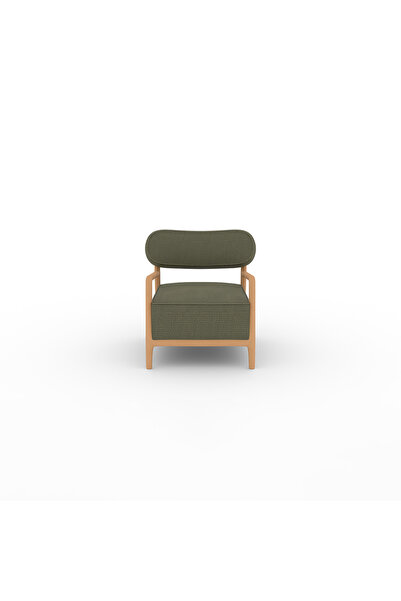 Ukay Home Jazz Berjer - Fitilli Kadife Zeytin Yeşili