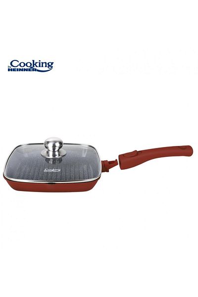 Cooking by Heinner ALUMINUM GRILL PAN + LID 28 x 4 CM, CALABRIA