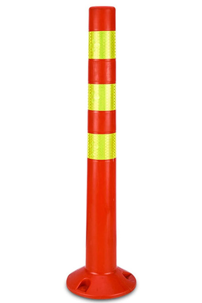Generic 1 قطعة من عامود سلامة مرور قابل للطي بارتفاع 72 سم مع شريط عاكس | أعمدة  والحواجز الأمنية