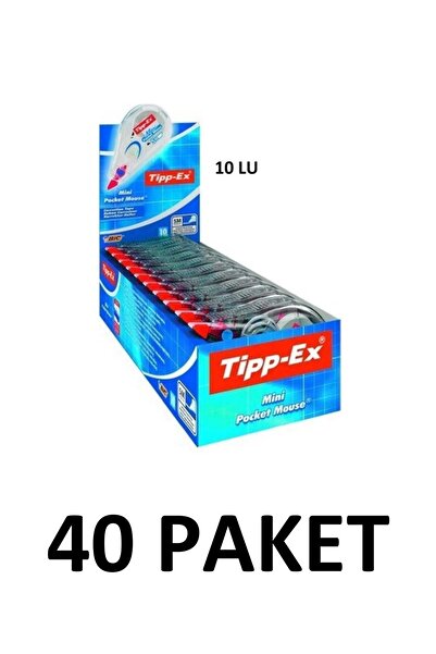 Tipp-Ex 40 عبوة من ماكينة تشذيب شريط الماوس الصغيرة للجيب - داكسيل 5 مم × 6 طن