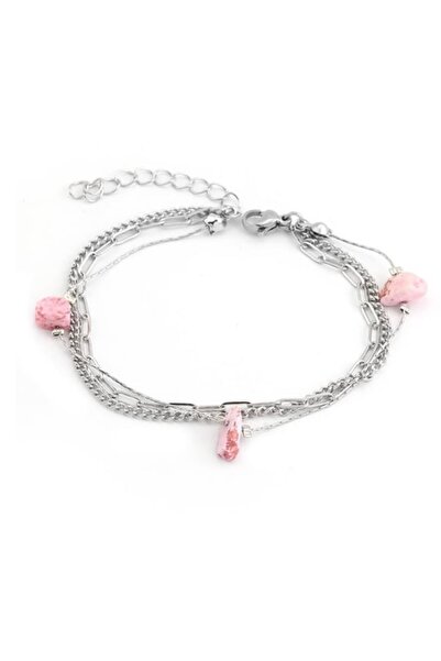 Çelik Çelik bileklik taşlı