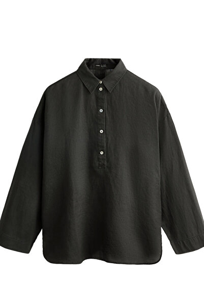 Oysho Oversize shirt in 100% linen